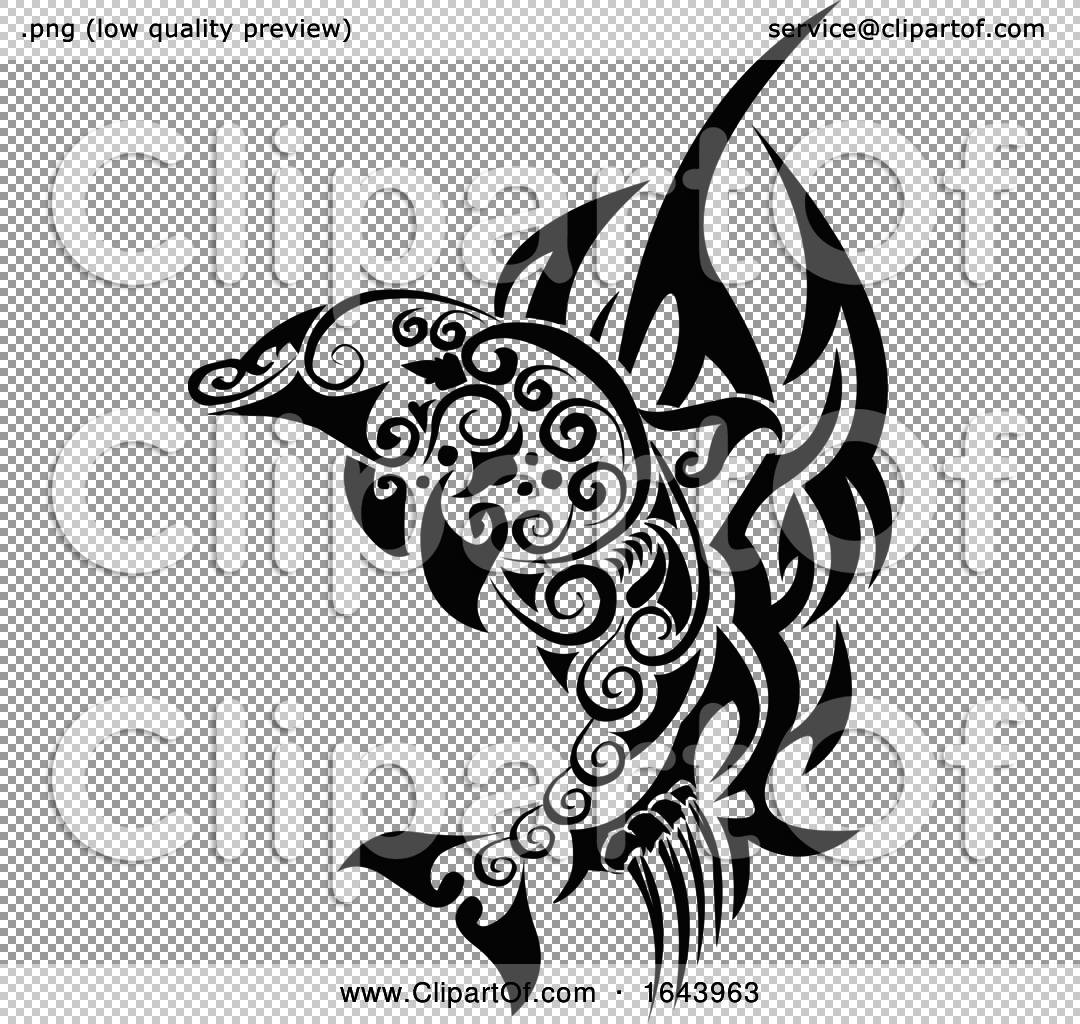 Golden Dolphin Design Temporary Tattoo