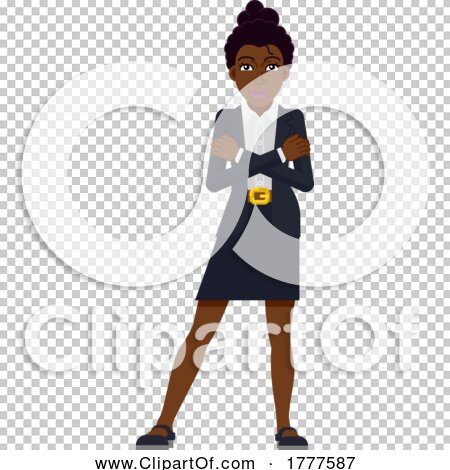 black businesswoman cartoon