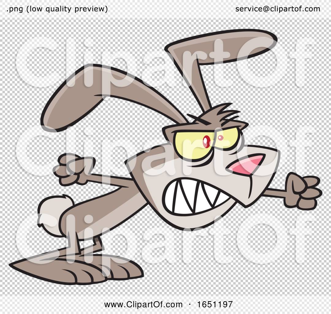 angry rabbit cartoon