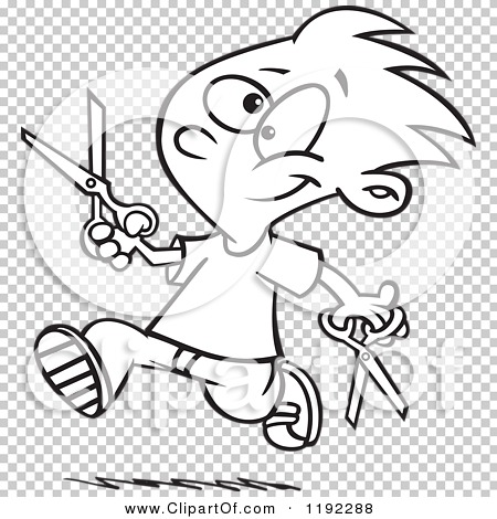 running with scissors clipart png