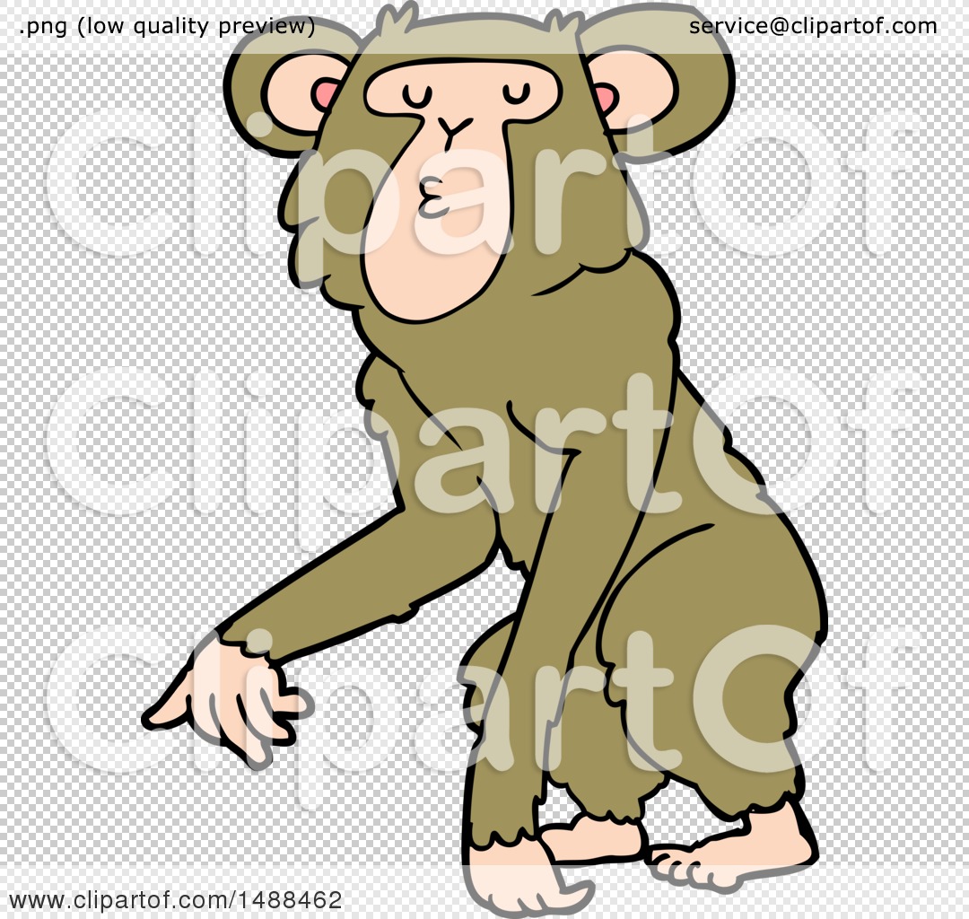 Cartoon Chimpanzee by lineartestpilot #1488462