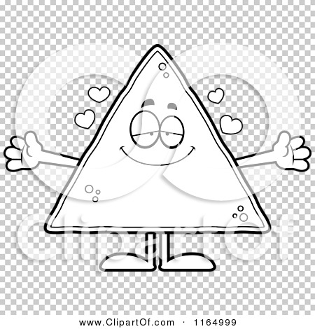 Download Cartoon Clipart Of A Loving Tortilla Chip Mascot - Vector Outlined Coloring Page by Cory Thoman ...