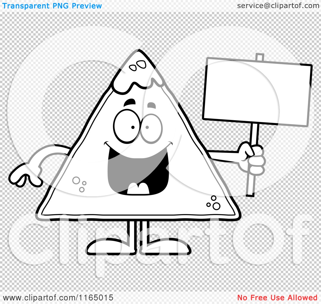 Download Cartoon Clipart Of A TORTILLA Chip with Salsa Mascot ...