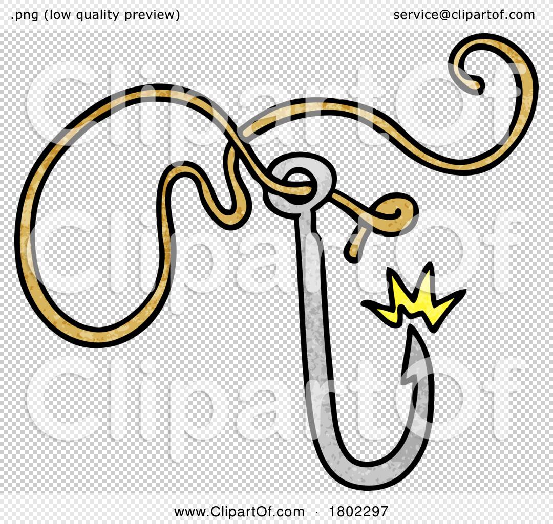 Cartoon Clipart Sharp Fishing Hook by lineartestpilot #1802297
