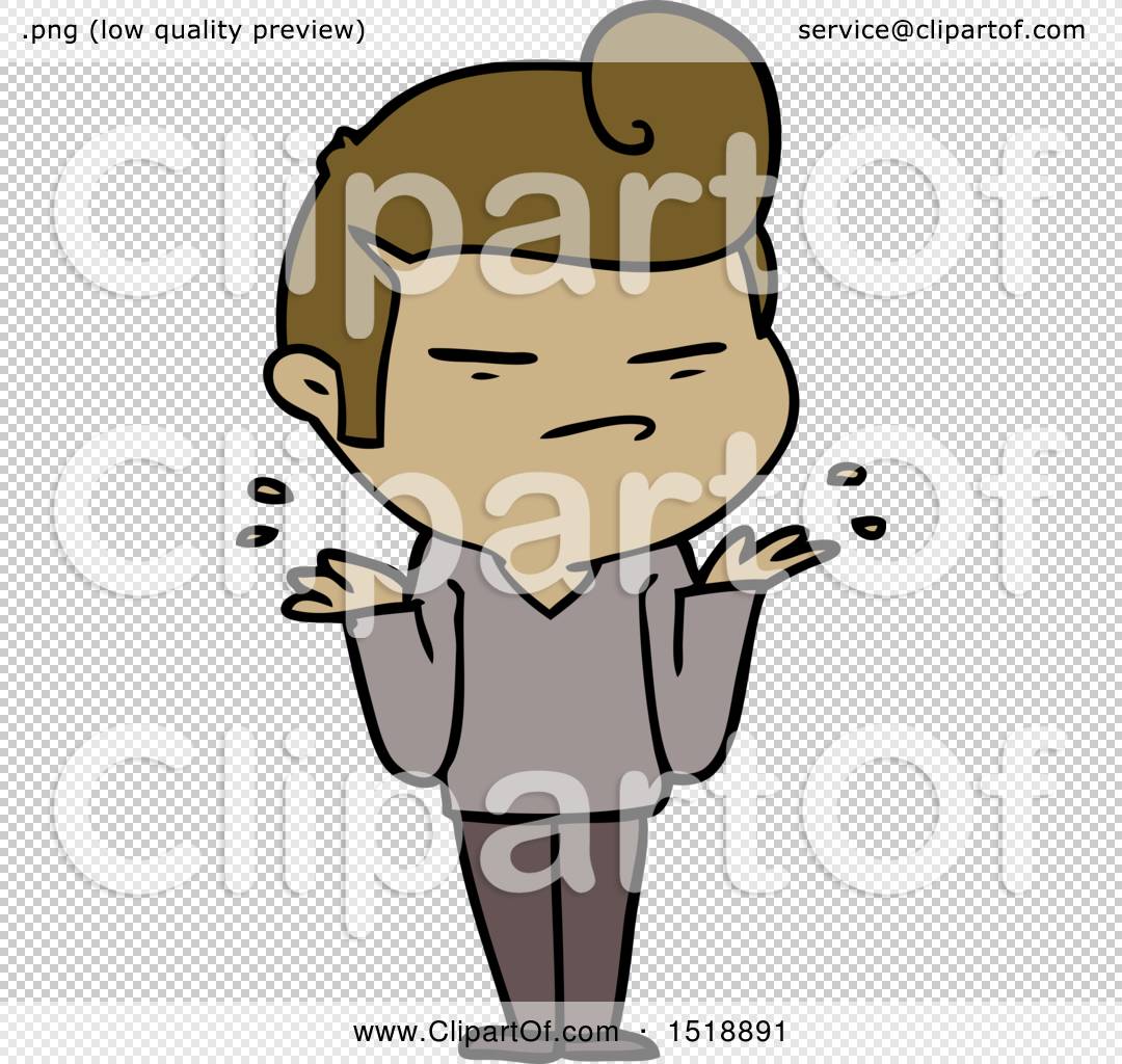 Cartoon Cool Guy with Fashion Hair Cut by lineartestpilot #1518891