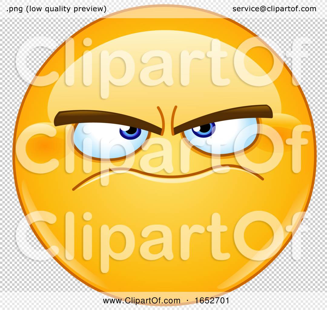Cartoon Grumpy Yellow Emoji Smiley Face by yayayoyo #1652701