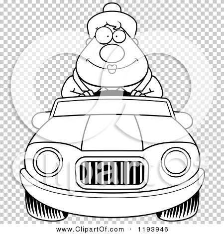 Cartoon of a Black And White Happy Chubby Commuting Businesswoman ...