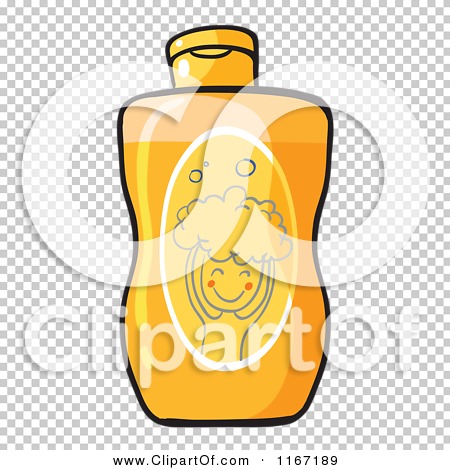 Cartoon of a Bottle of Shampoo - Royalty Free Vector Clipart by