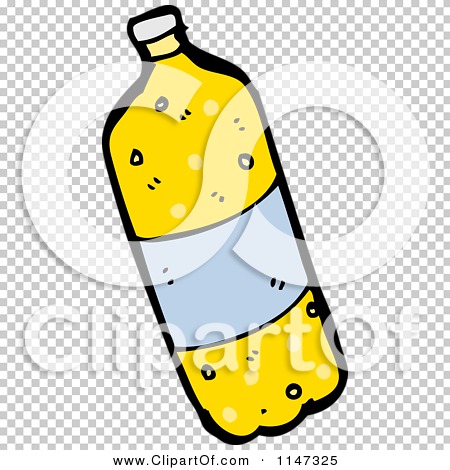 Cartoon of a Bottled Soda - Royalty Free Vector Clipart by