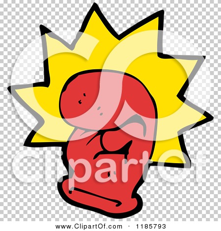 Cartoon of a Boxing Glove - Royalty Free Vector Illustration by