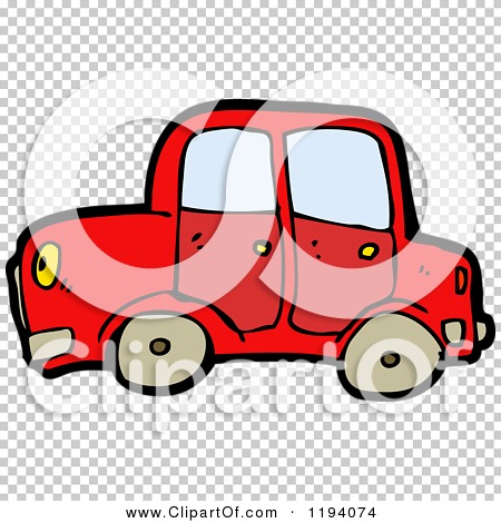 Cartoon of a Car - Royalty Free Vector Illustration by lineartestpilot