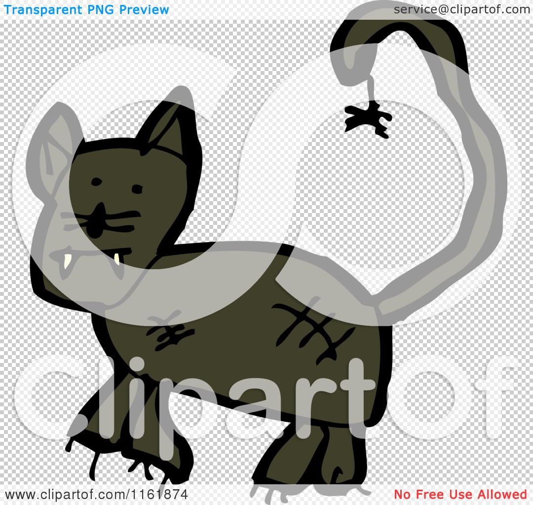Cartoon of a Cat - Royalty Free Vector Illustration by lineartestpilot