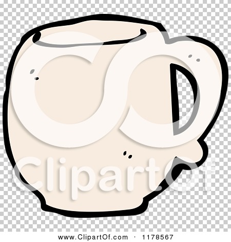 Cartoon of a Coffee Mug - Royalty Free Vector Illustration by