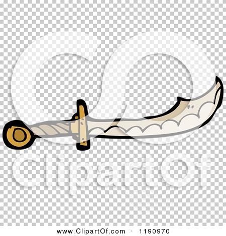 Cartoon of a Dagger - Royalty Free Vector Illustration by