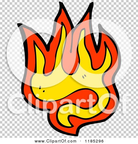 Cartoon of a Fire Design Element - Royalty Free Vector Illustration by