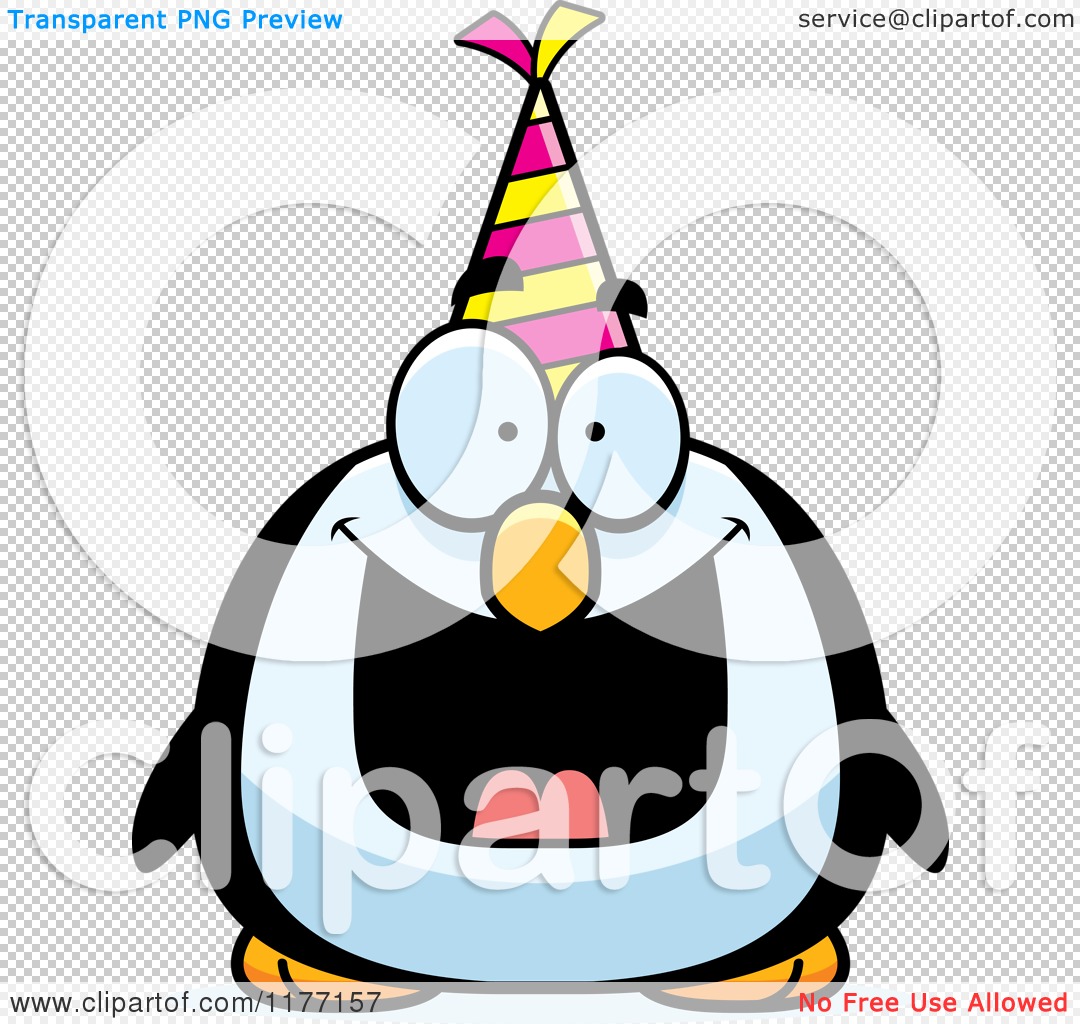 happy birthday penguin clip art