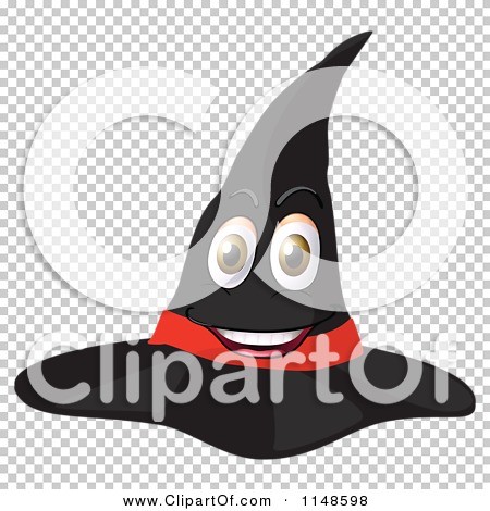 Cartoon of a Happy Witch Hat Mascot - Royalty Free Vector Clipart by