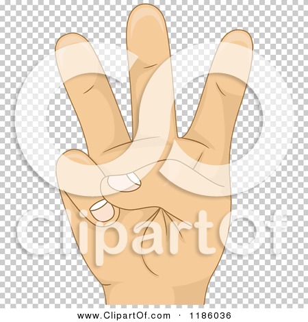 4 kids hand showing number four sign Royalty Free Vector