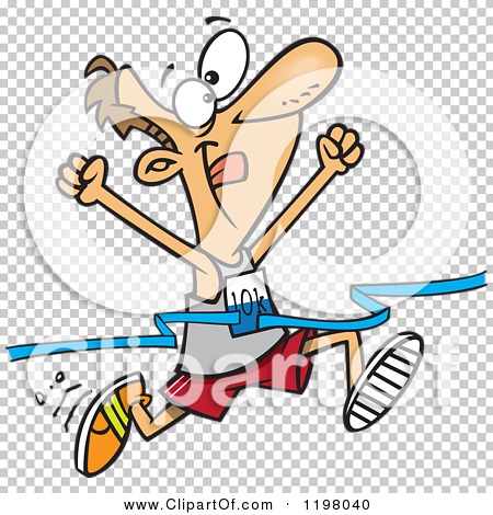 crossing the finish line clipart
