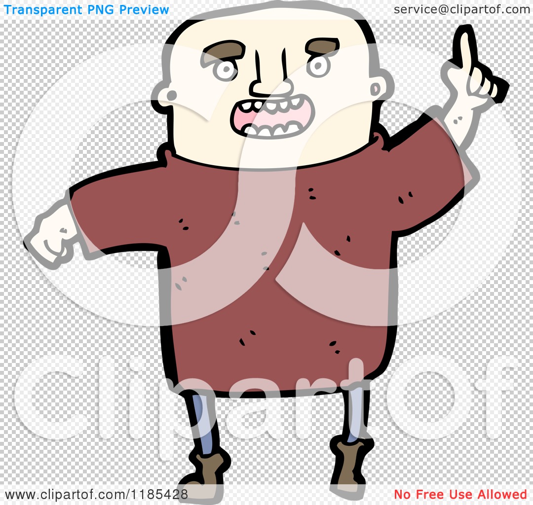 Cartoon of a Man - Royalty Free Vector Illustration by lineartestpilot