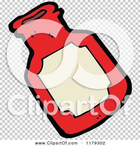 Cartoon of a Medicine Bottle - Royalty Free Vector Illustration by