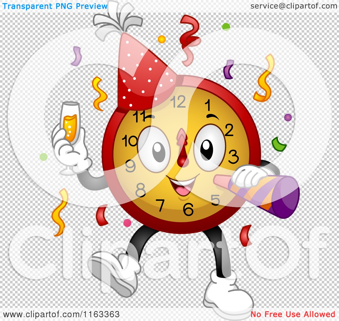new years eve clock clip art
