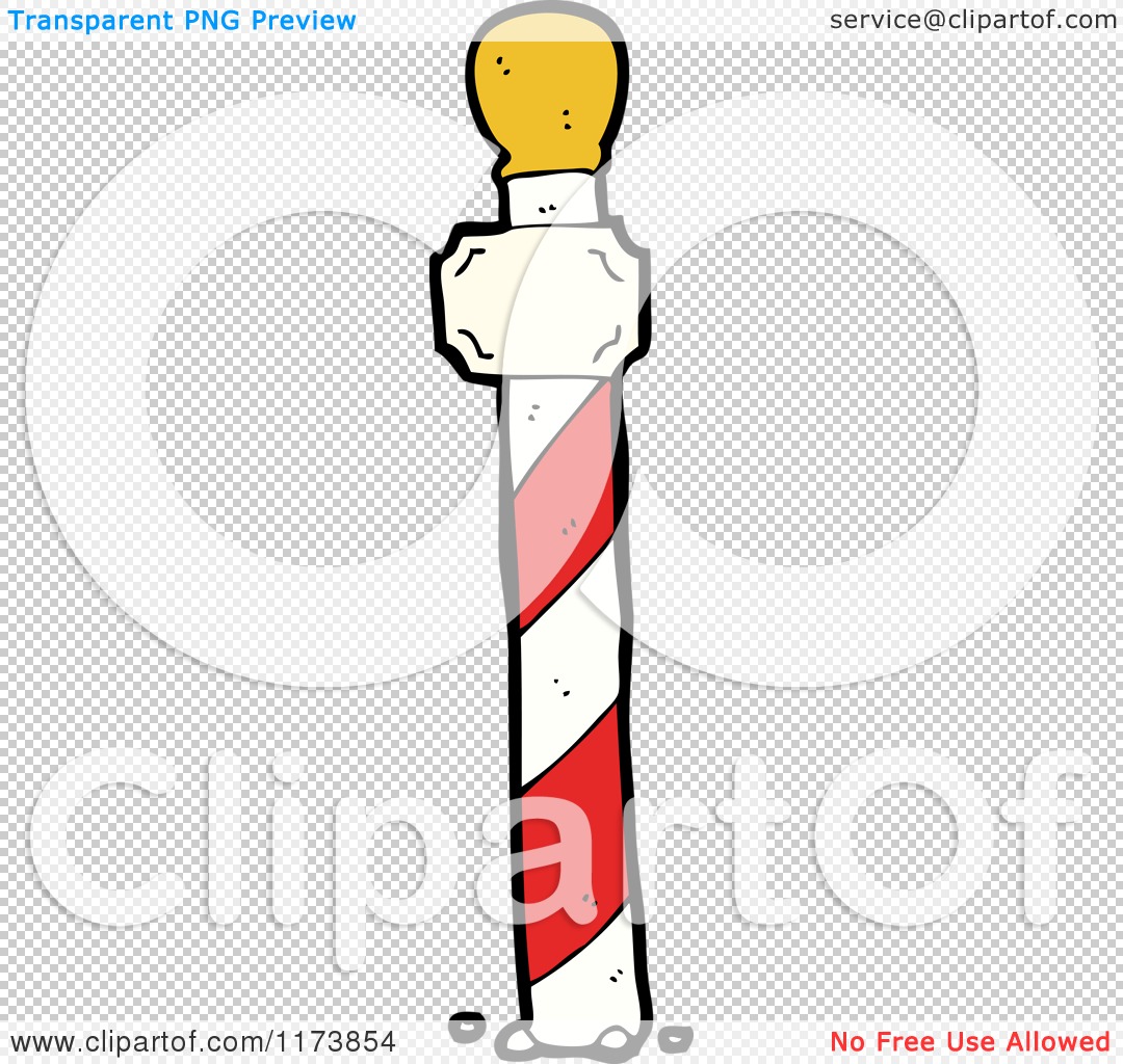 Cartoon of a North Pole - Royalty Free Vector Clipart by