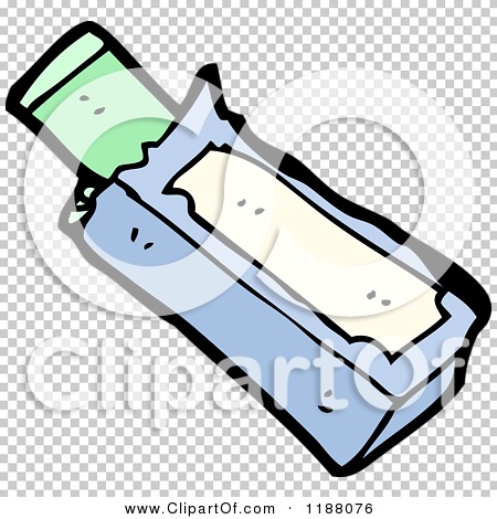Cartoon of a Pack of Chewing Gum - Royalty Free Vector Illustration by