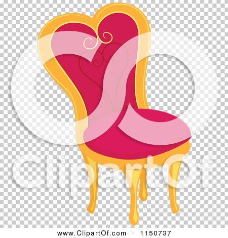 Download Cartoon of a Pink Princess Chair - Royalty Free Vector ...
