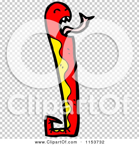 Cartoon of a Red Snake - Royalty Free Vector Illustration by