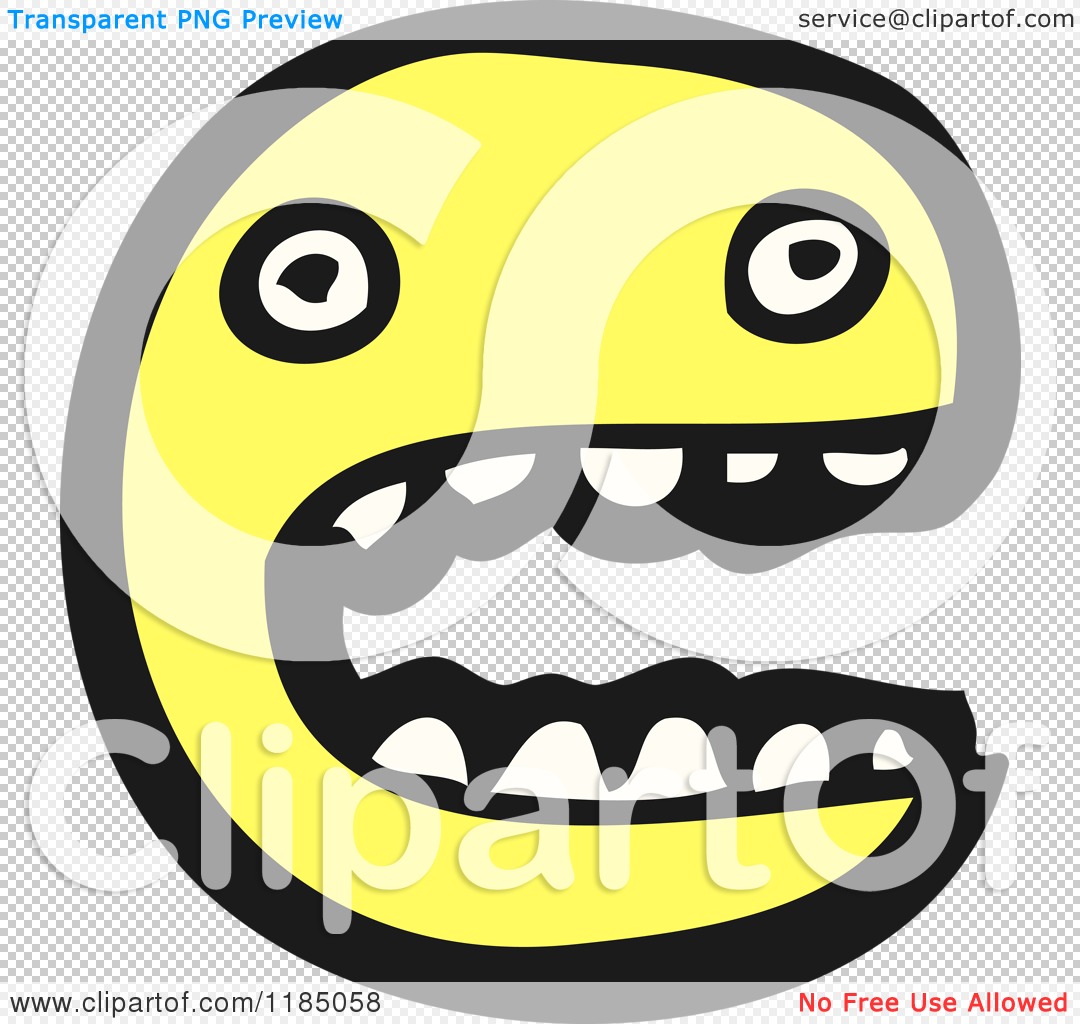 Crazy emoji character Royalty Free Vector Image