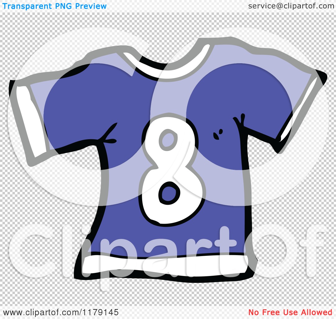 Cartoon of a T-Shirt with the Number 8 - Royalty Free Vector ...