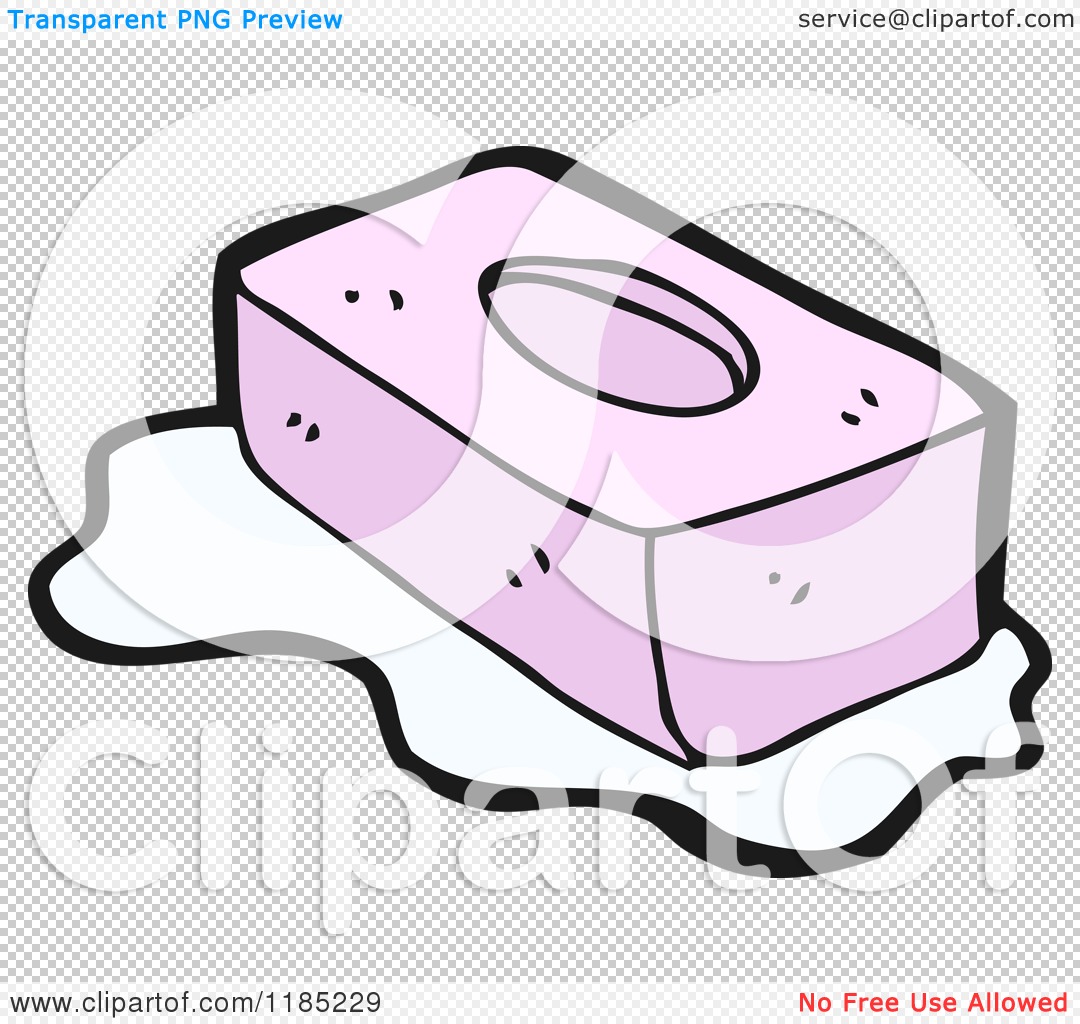 Cartoon of a Tissue Box - Royalty Free Vector Illustration by