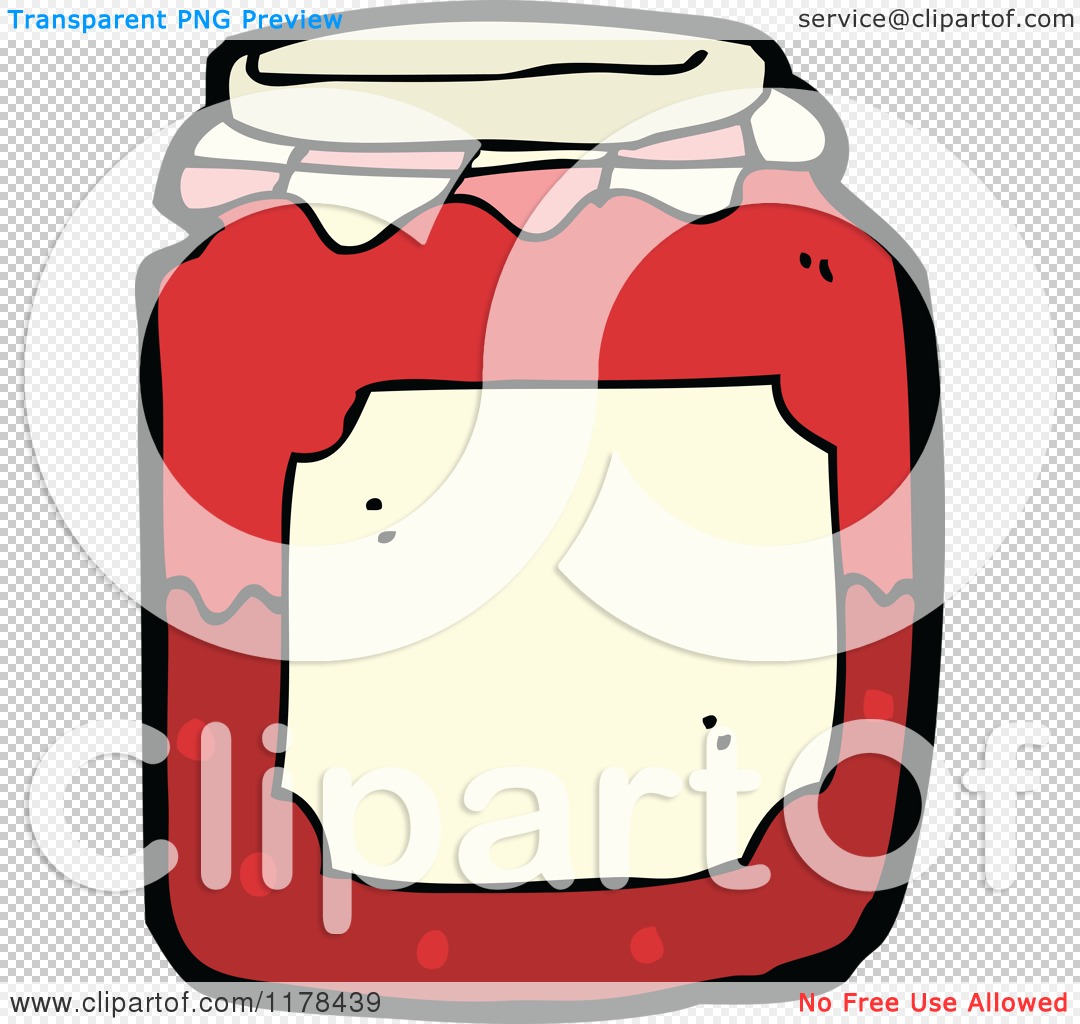 Cartoon of an Old Fashioned Preserve Jar - Royalty Free Vector ...