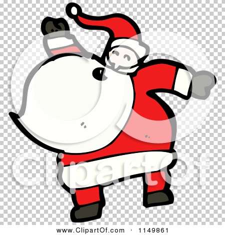 Cartoon of Santa - Royalty Free Vector Clipart by lineartestpilot #1149861