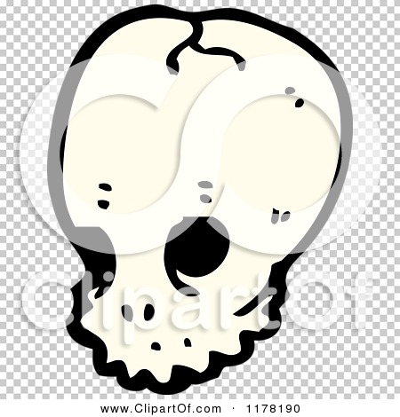 Cartoon of Skull - Royalty Free Vector Illustration by lineartestpilot