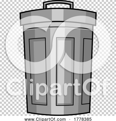 garbage can clip art black and white