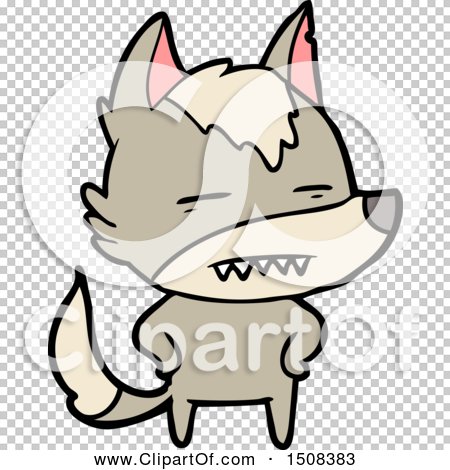 Cartoon Wolf Showing Teeth by lineartestpilot #1508383