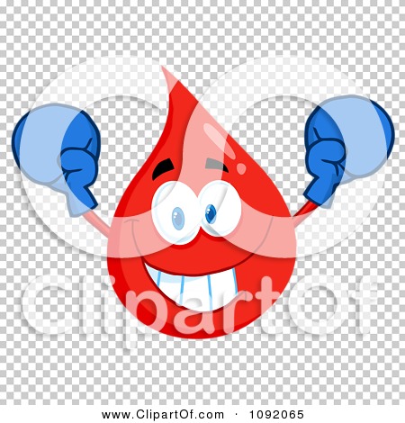 Clipart Blood Guy Wearing Boxing Gloves - Royalty Free Vector ...