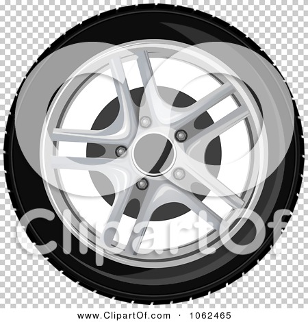 Clipart Car Tire And Rim 1 - Royalty Free Vector Illustration by Vector ...