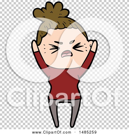 Clipart Cartoon Angry Woman by lineartestpilot #1485259