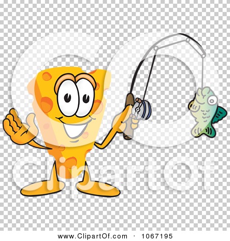 Clipart Picture of a Desktop Computer Mascot Cartoon Character Holding a  Fish on a Fishing Pole by Mascot Junction #7782