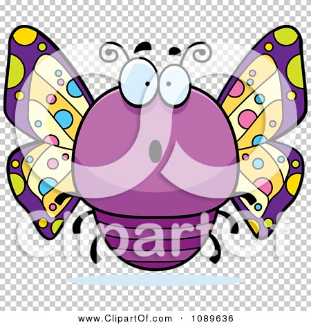 purple butterfly cartoon
