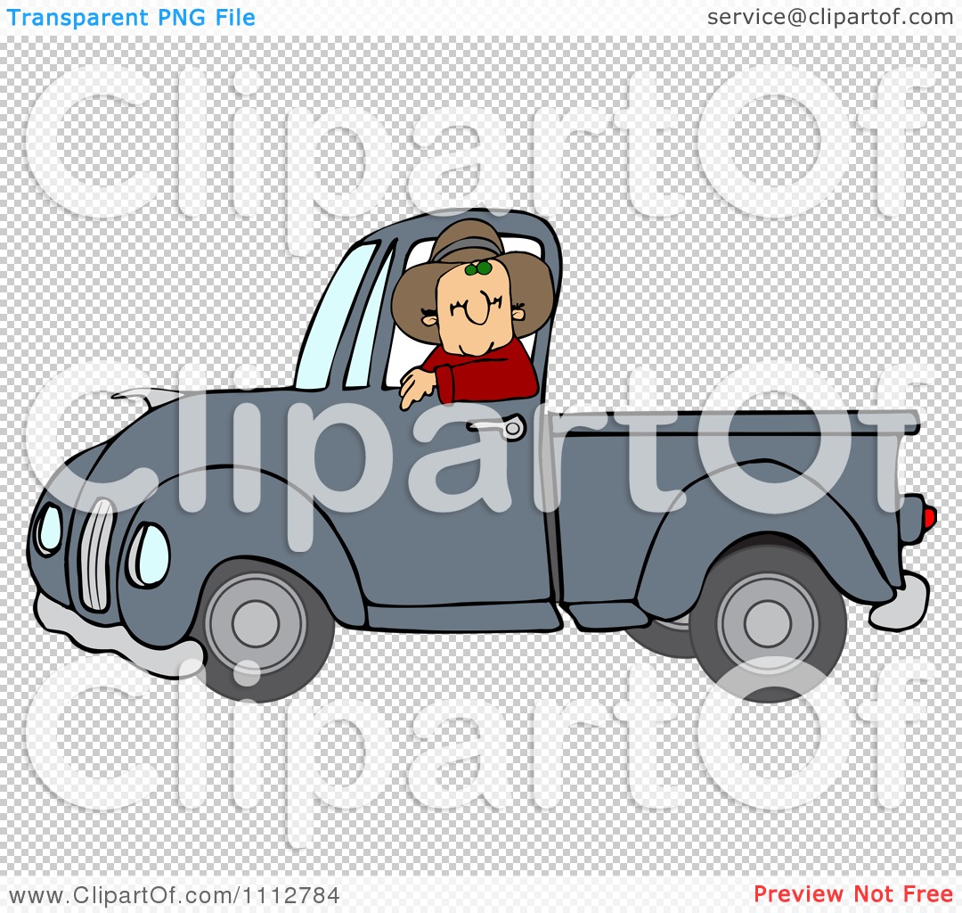 pickup truck cartoon clipart of people