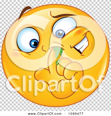 Clipart Emoticon Picking His Nose - Royalty Free Vector Illustration by ...