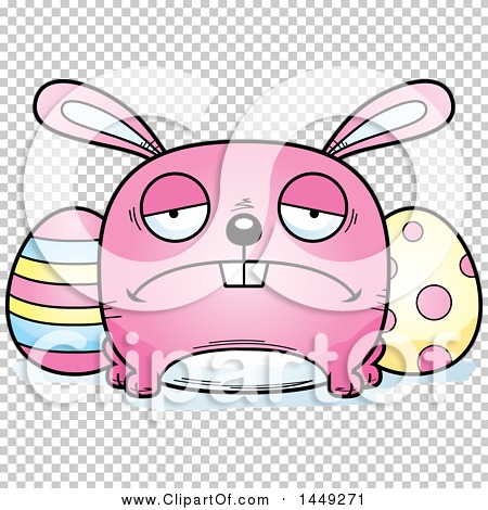 Download Clipart Graphic of a Cartoon Sad Easter Bunny Character ...