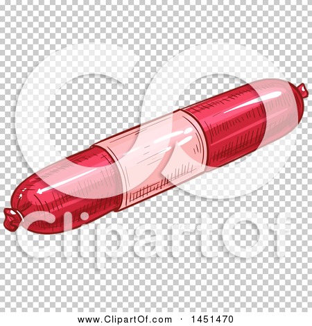 Clipart Graphic of a Sketched Sausage - Royalty Free Vector