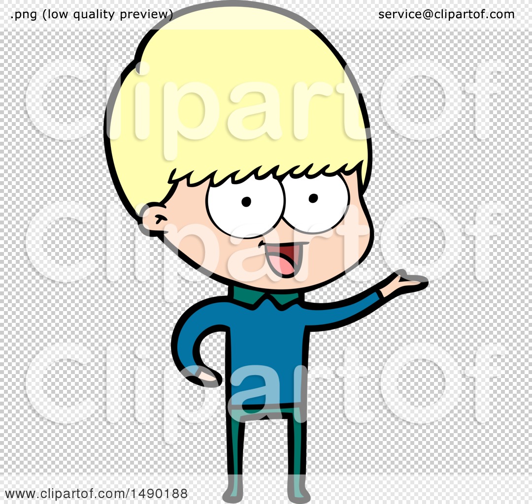 Clipart Happy Cartoon Boy by lineartestpilot #1490188