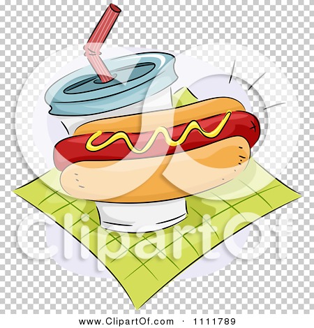 hot dog and chips clip art