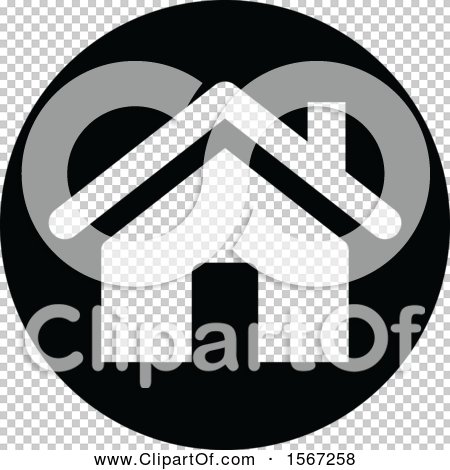 Download Clipart of a Black and White Home Address Icon - Royalty ...